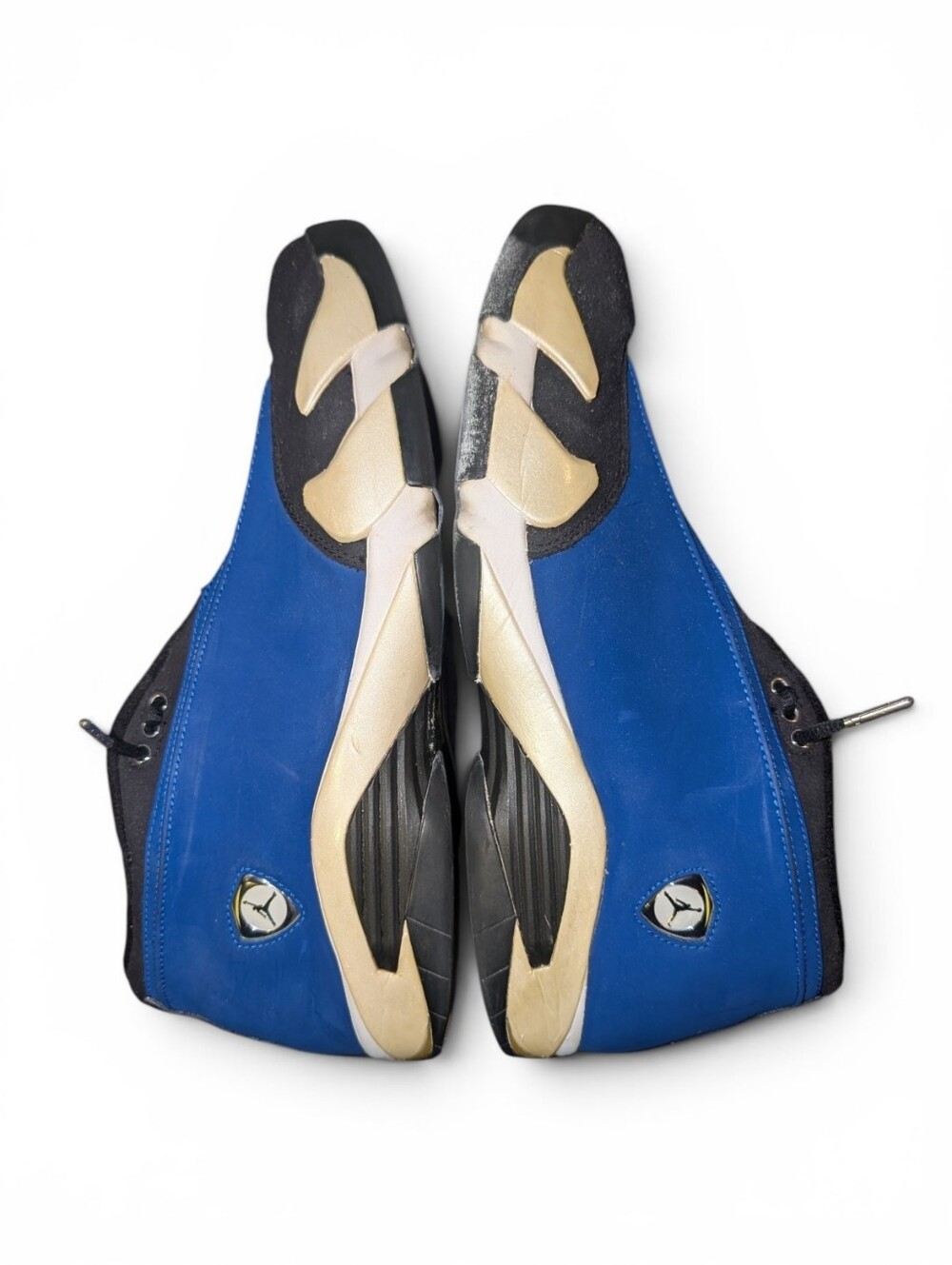 Air Jordan 14 Retro Laney Low 2015 Blue Black Ferrari Mens SZ 13 Sneakers RARE - Picture 6 of 9